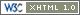 This site's markup validates as XHTML 1.0.